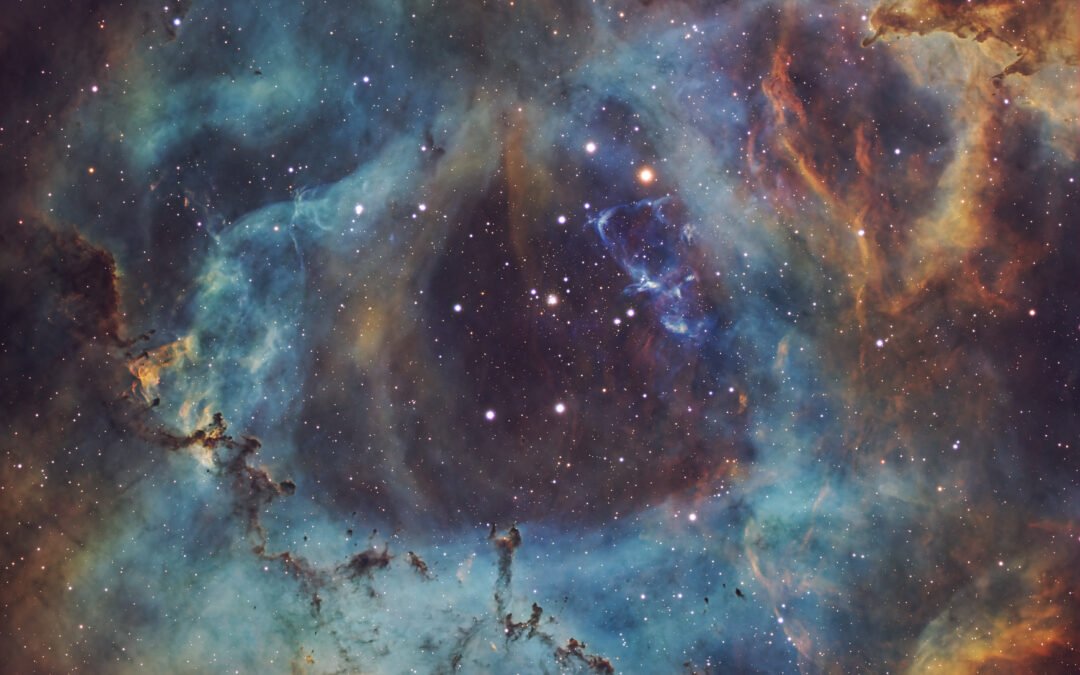The Rosette Nebula Captured in SHO