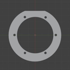 SvBony OAG to Wanderer Snowflake Filter Wheel Spacer Adapter (3D Model)