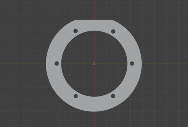 SvBony OAG to Wanderer Snowflake Filter Wheel Spacer Adapter (3D Model)